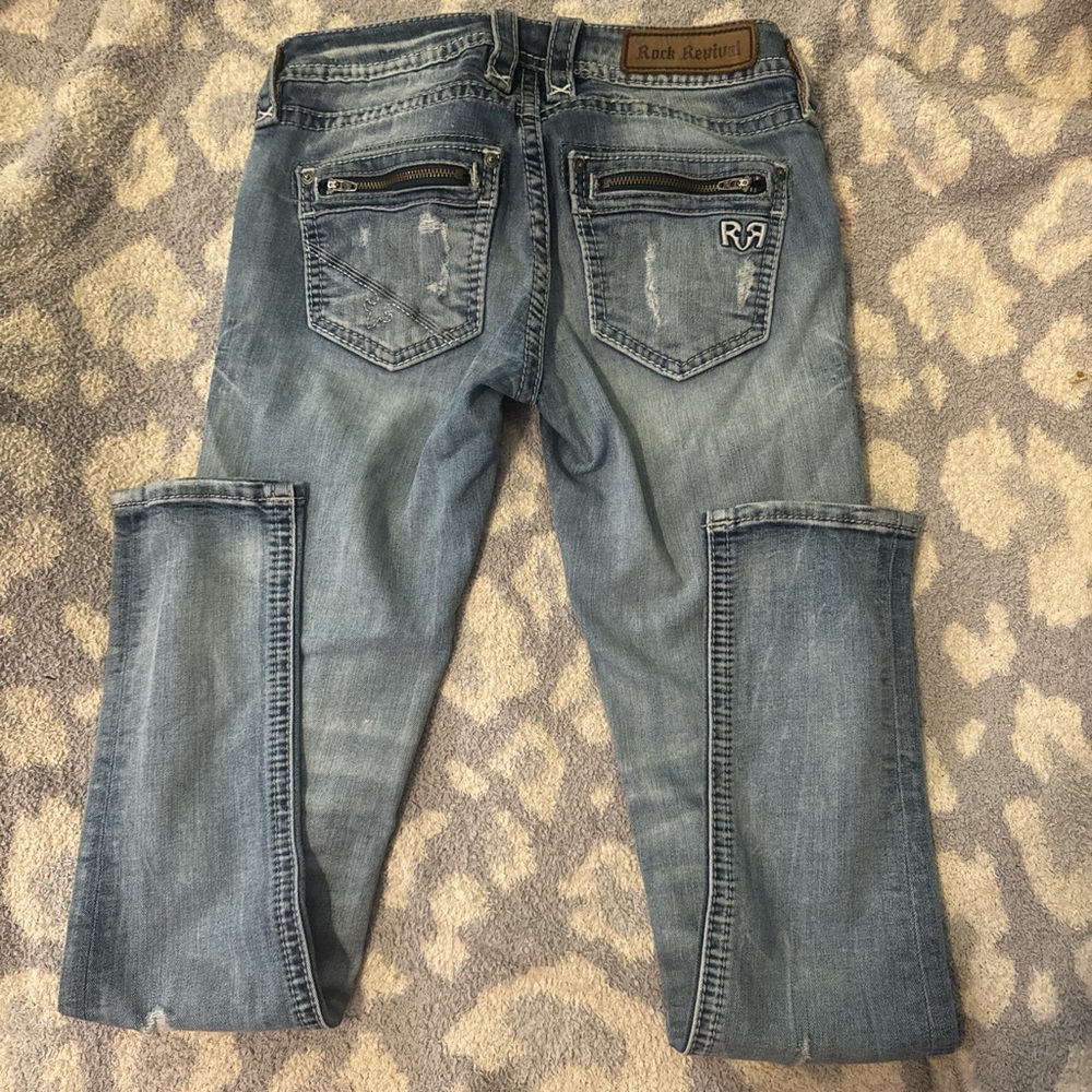 Rock Revival Blue Straight Leg Women's Jeans